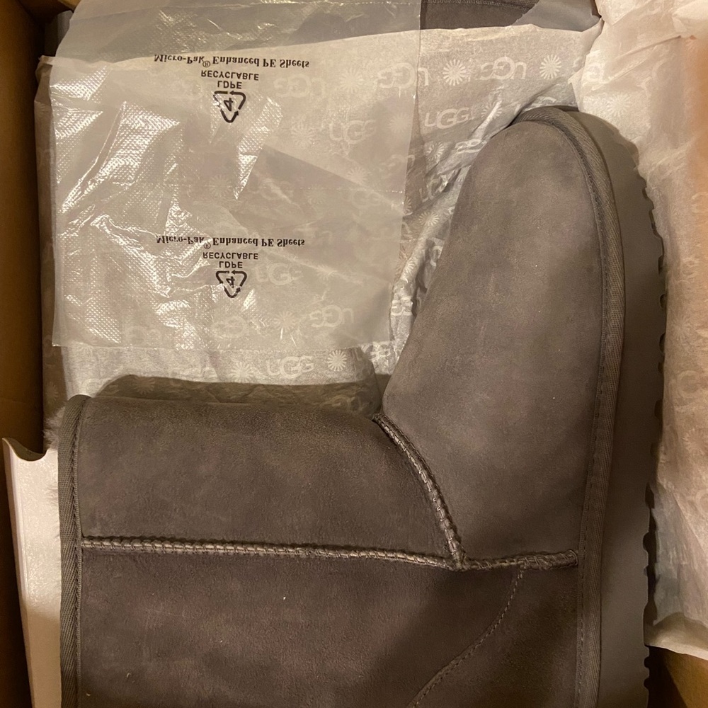 Grey women classic shorts II ugg boots